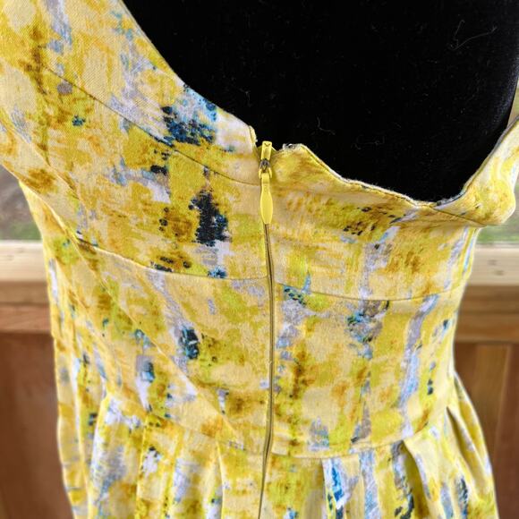 Jack by BB Dakota Abstract Yellow and Black Mini Dress - Picture 6 of 9